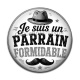 Cabochon Résine - je suis un parrain formidable