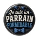 Cabochon Résine - je suis un parrain formidable