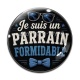 Cabochon Verre - je suis un parrain formidable