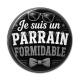 Cabochon Résine - je suis un parrain formidable