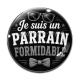 Cabochon Verre - je suis un parrain formidable