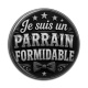 Cabochon Résine - je suis un parrain formidable
