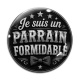 Cabochon Verre - je suis un parrain formidable