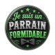 Cabochon Résine - je suis un parrain formidable