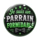 Cabochon Verre - je suis un parrain formidable