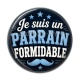 Cabochon Résine - je suis un parrain formidable