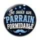 Cabochon Verre - je suis un parrain formidable