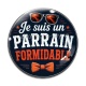 Cabochon Verre - je suis un parrain formidable