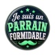 Cabochon Résine - je suis un parrain formidable
