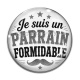 Cabochon Verre - je suis un parrain formidable