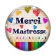 Cabochon Verre - merci maîtresse