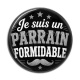 Cabochon Résine - je suis un parrain formidable