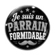 Cabochon Verre - je suis un parrain formidable