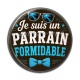 Cabochon Résine - je suis un parrain formidable