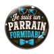 Cabochon Verre - je suis un parrain formidable