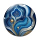 Cabochon Verre - fond pierre
