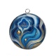 Pendentif Cabochon Argent - fond pierre