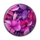 Cabochon Résine - fleur et feuille