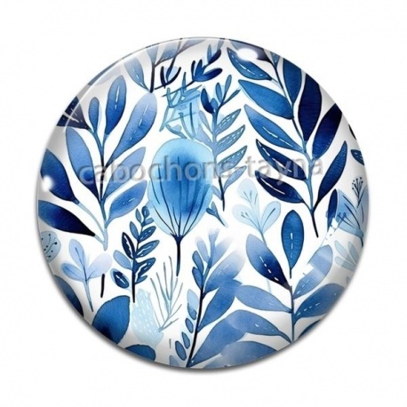 Cabochon Verre - feuille
