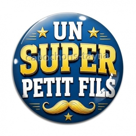 Cabochon Verre - un super petit fils