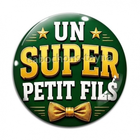 Cabochon Verre - un super petit fils