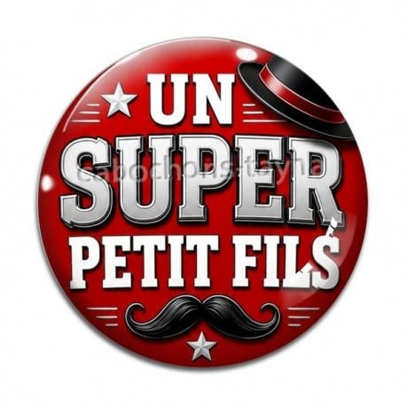 Cabochon Verre - un super petit fils