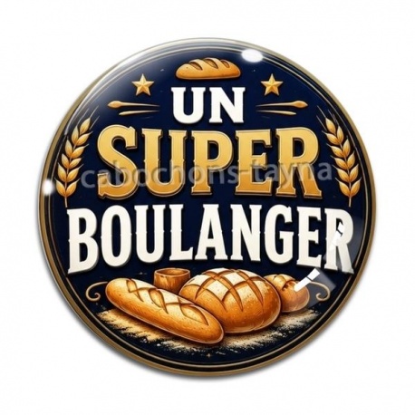 Cabochon Verre - un super boulanger