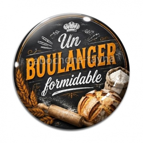 Cabochon Verre - un boulanger formidable