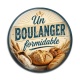 Cabochon Résine - un boulanger formidable