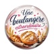 Cabochon Verre - une boulangère extraordinaire