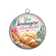 Pendentif Cabochon Argent - une boulangère extraordinaire