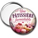Miroir de poche - une pâtissière formidable