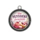 Pendentif Cabochon Argent - une pâtissière formidable
