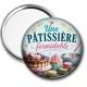 Miroir de poche - une pâtissière formidable