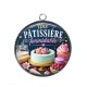 Pendentif Cabochon Argent - une pâtissière formidable
