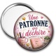 Miroir de poche - une patronne qui déchire