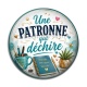 Cabochon Résine - une patronne qui déchire