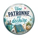 Cabochon Verre - une patronne qui déchire