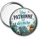 Miroir de poche - une patronne qui déchire