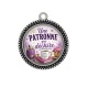 Pendentif Cabochon Argent - une patronne qui déchire