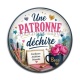 Cabochon Résine - une patronne qui déchire