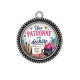 Pendentif Cabochon Argent - une patronne qui déchire
