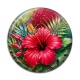 Cabochon Résine - fleur exotique