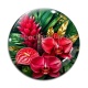 Cabochon Verre - fleur exotique