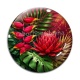 Cabochon Verre - fleur exotique