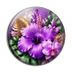 Cabochon Résine - fleur exotique