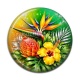 Cabochon Résine - fleur exotique