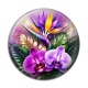 Cabochon Résine - fleur exotique