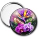 Miroir de poche - fleur exotique