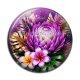 Cabochon Résine - fleur exotique